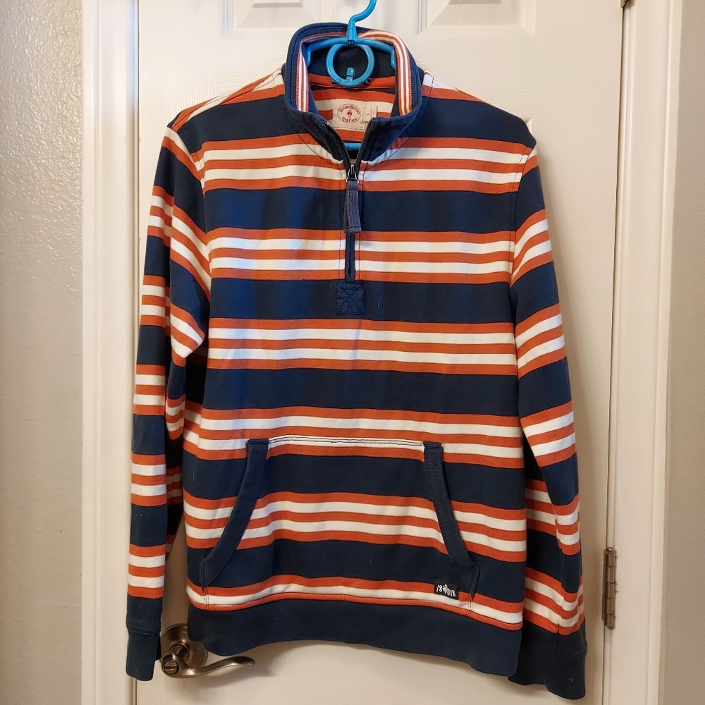 Brooks brothers red fleece quarter zip pullover